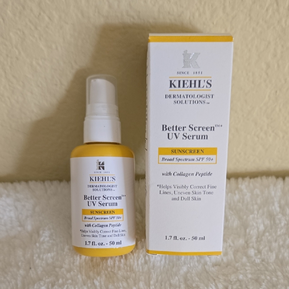 Kiehl's Better Screen UV Serum - White and Yellow